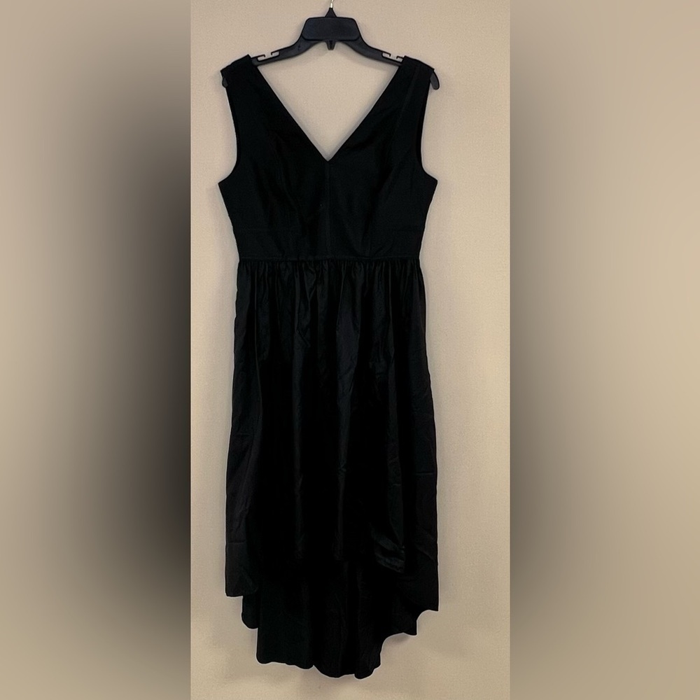 NWT DKNY Womens V Neck Tea Length High Low Dress